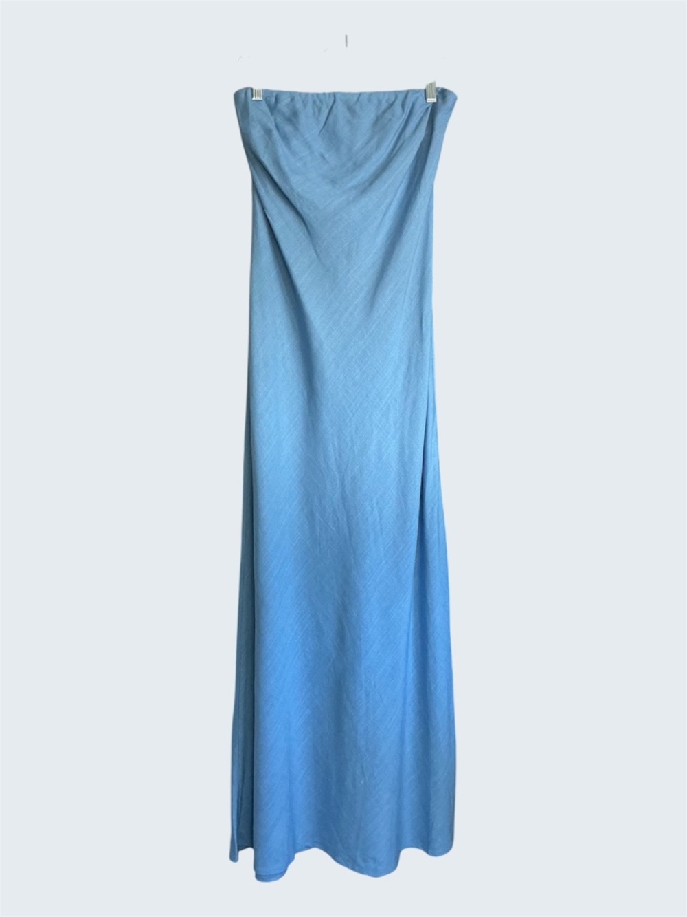 Anthropologie Fleur Strapless Maxi Slip Dress Sky Blue NWT SZ M - Picture 4 of 8